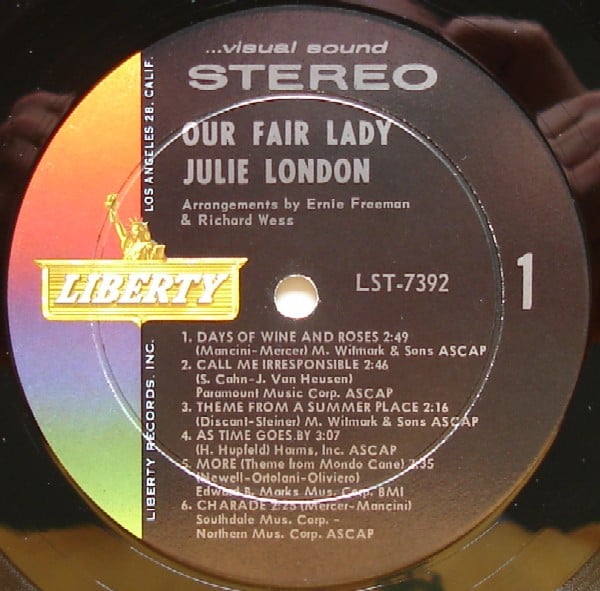 Julie London : Our Fair Lady (LP, Album)