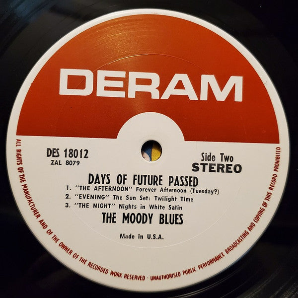 The Moody Blues : Days of Future Passed (LP, Album, Ter)