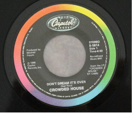 Crowded House : Don't Dream It's Over (7", Single)