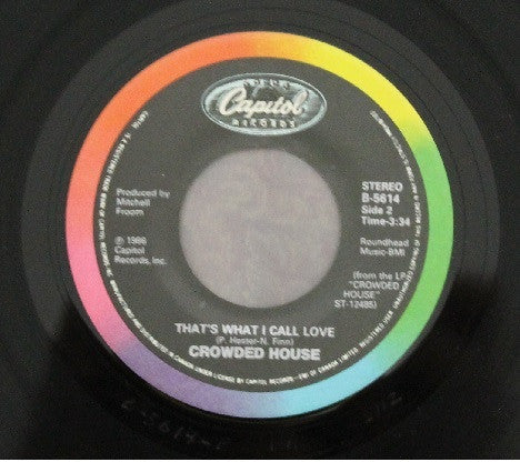 Crowded House : Don't Dream It's Over (7", Single)