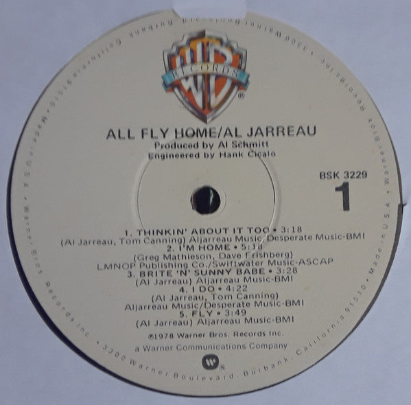 Al Jarreau : All Fly Home (LP, Album, Win)