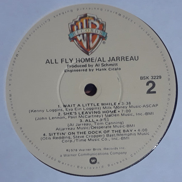 Al Jarreau : All Fly Home (LP, Album, Win)