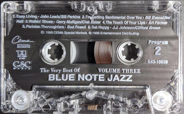 Various : The Very Best Of Blue Note Jazz - Volume Three (Cass, Comp, Dol)