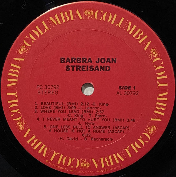 Barbra Joan Streisand* : Barbra Joan Streisand (LP, Album)