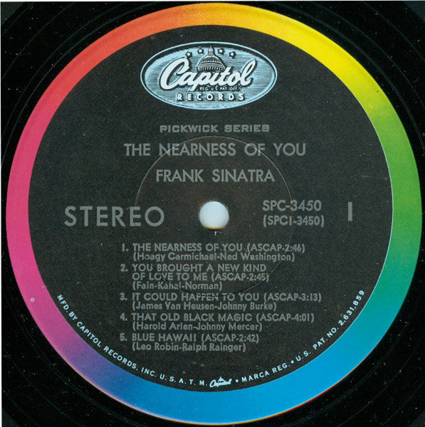 Frank Sinatra : The Nearness Of You (LP, Comp, Scr)