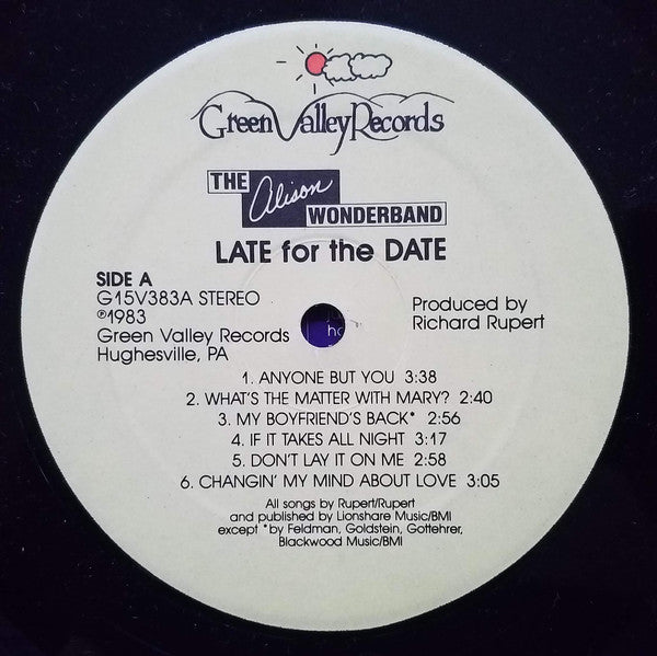 The Alison Wonderband : Late For The Date (LP)