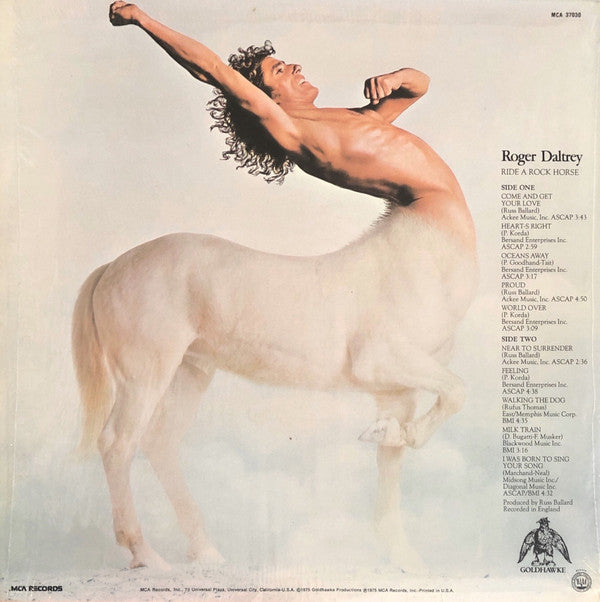 Roger Daltrey : Ride A Rock Horse (LP, Album, RE)