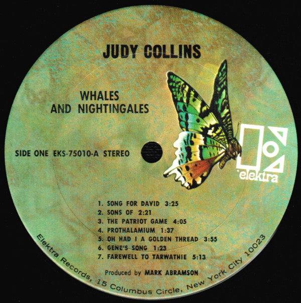 Judy Collins : Whales And Nightingales (LP, Album, Ter)