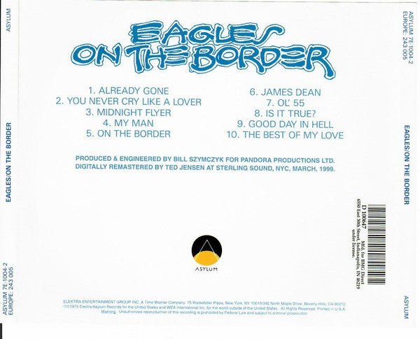 Eagles : On The Border (CD, Album, Club, RE, RM)