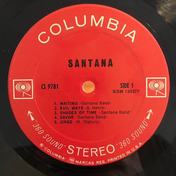 Santana : Santana (LP, Album, RE, Pit)