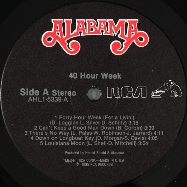 Alabama : 40 Hour Week (LP, Album)