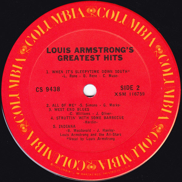 Louis Armstrong : Greatest Hits (LP, Comp, RP)