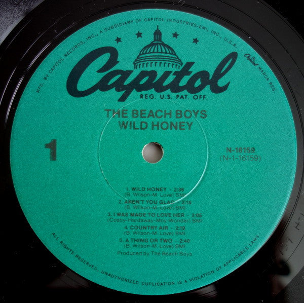 The Beach Boys : Wild Honey (LP, Album, Mono, RE)