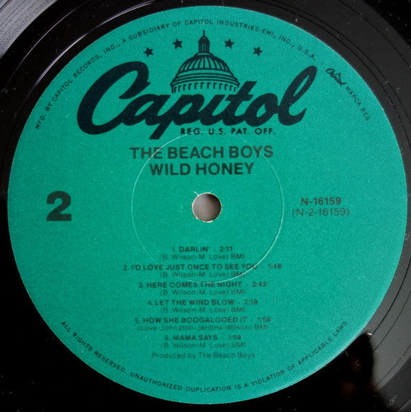 The Beach Boys : Wild Honey (LP, Album, Mono, RE)