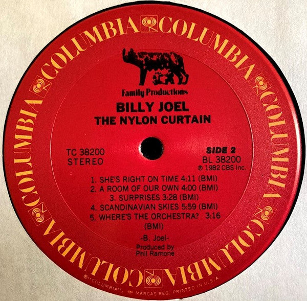 Billy Joel : The Nylon Curtain (LP, Album, Pit)