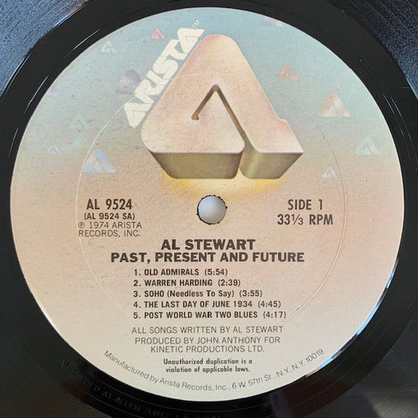 Al Stewart : Past · Present And Future (LP, Album, RE)