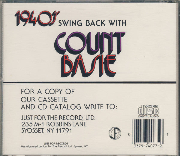 Count Basie : Swing Back With Count Basie (CD, Album, Comp)