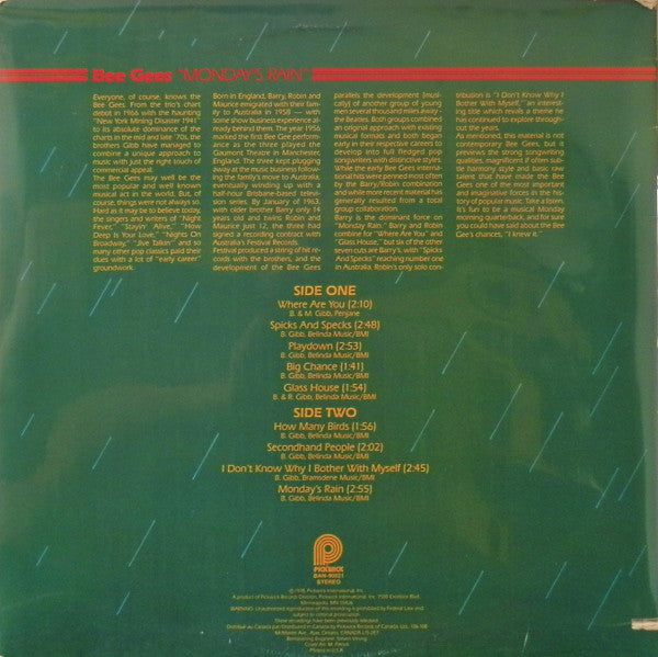 Bee Gees : Monday's Rain (LP, Comp, RM)