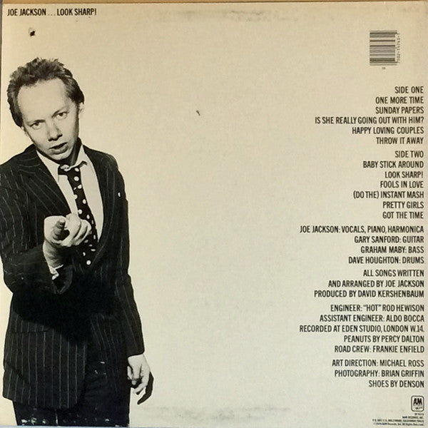 Joe Jackson : Look Sharp! (LP, Album, Ind)