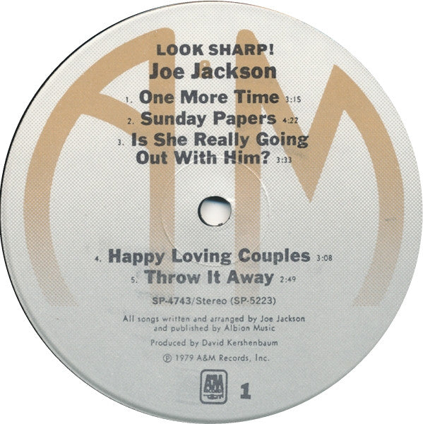 Joe Jackson : Look Sharp! (LP, Album, Ind)