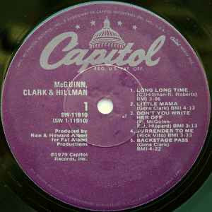 McGuinn, Clark & Hillman : McGuinn, Clark & Hillman (LP, Album, Win)