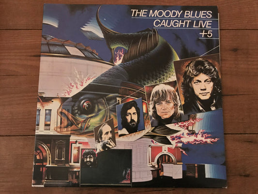 The Moody Blues : Caught Live + 5 (2xLP, Album, Pet)