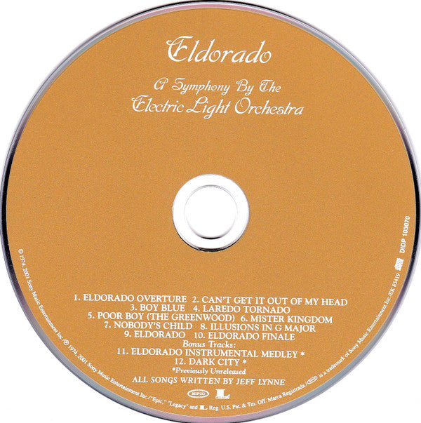 Electric Light Orchestra : Eldorado (A Symphony By The Electric Light Orchestra) (CD, Album, RE, RM, RP)