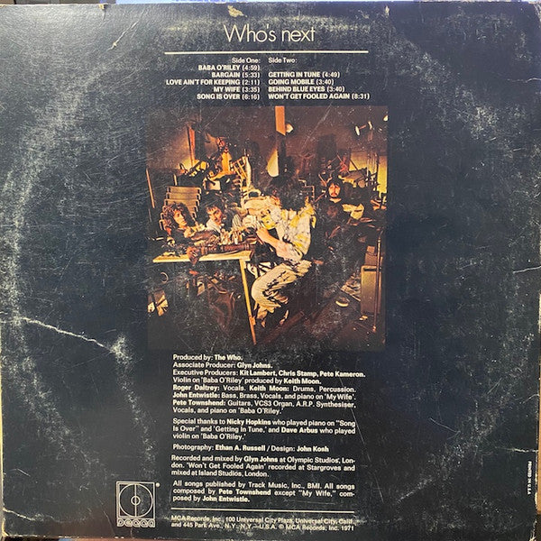 The Who : Who's Next (LP, Album)