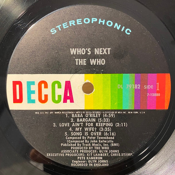 The Who : Who's Next (LP, Album)