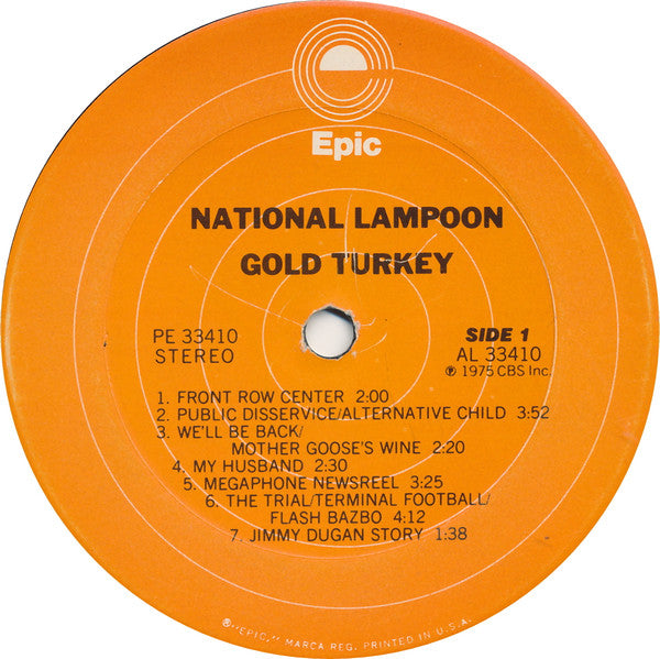 National Lampoon : Gold Turkey (Radio Hour/Greatest Hits) (LP, Album, Ter)