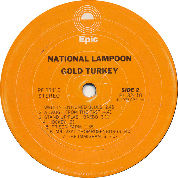 National Lampoon : Gold Turkey (Radio Hour/Greatest Hits) (LP, Album, Ter)