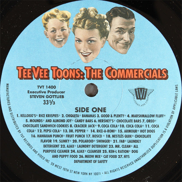 Various : TeeVee Toons: The Commercials (LP, Album, Comp)