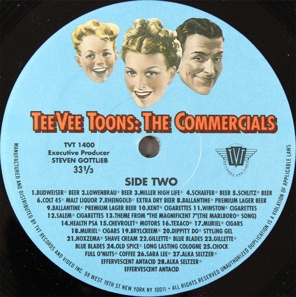 Various : TeeVee Toons: The Commercials (LP, Album, Comp)