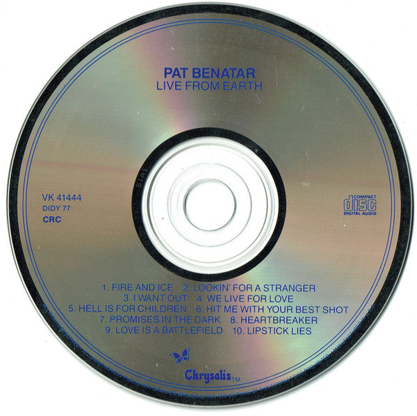 Benatar* : Live From Earth (CD, Album, Club, CRC)