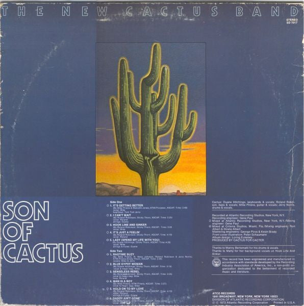 The New Cactus Band : Son Of Cactus (LP, Album, Pre)