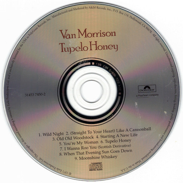 Van Morrison : Tupelo Honey (CD, Album, RE, RM)