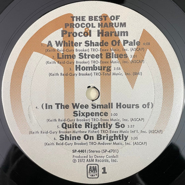 Procol Harum : The Best Of Procol Harum (LP, Comp, Club, Gat)