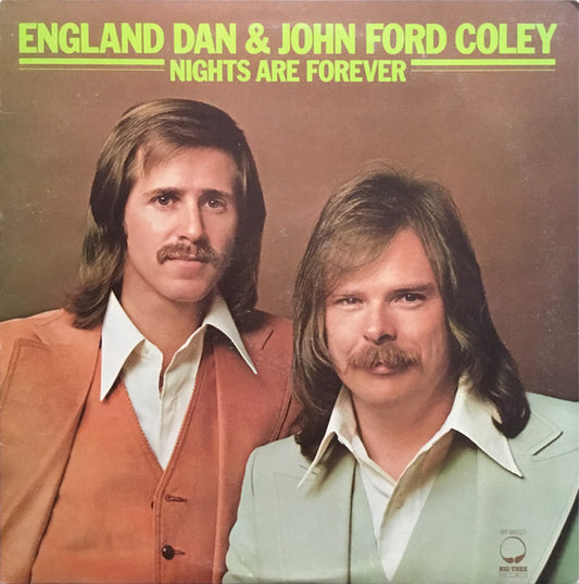 England Dan & John Ford Coley : Nights Are Forever (LP, Album, PR)