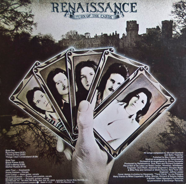 Renaissance (4) : Turn Of The Cards (LP, Album, RE, Win)