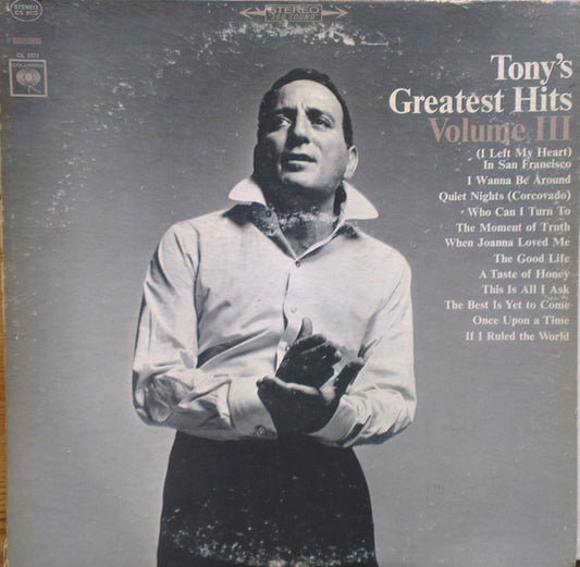 Tony Bennett : Tony's Greatest Hits Volume III (LP, Comp, RE)