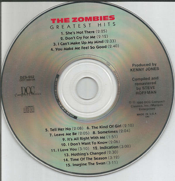 The Zombies : Greatest Hits (CD, Comp, RE)