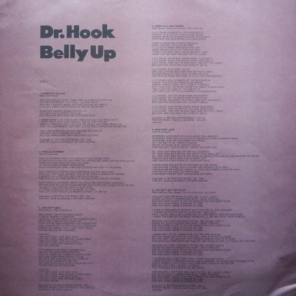 Dr. Hook & The Medicine Show : Belly Up (LP, Album + 7", S/Sided, Mono, Bon)