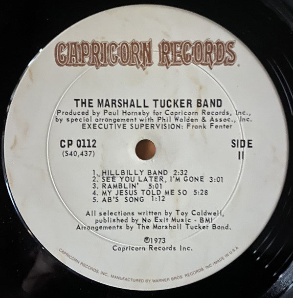 The Marshall Tucker Band : The Marshall Tucker Band (LP, Album, Pit)