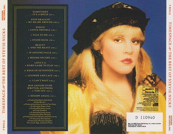 Stevie Nicks : Timespace - The  Best Of Stevie Nicks (CD, Comp, Club)