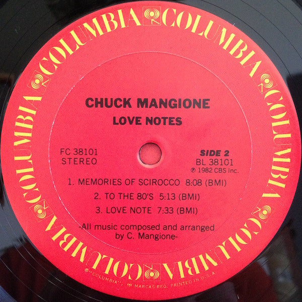 Chuck Mangione : Love Notes (LP, Album)