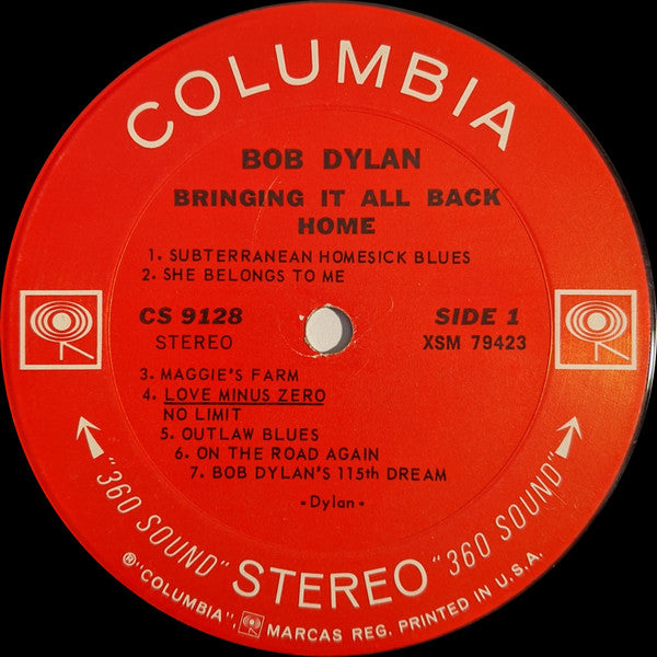 Bob Dylan : Bringing It All Back Home (LP, Album, RP, Pit)