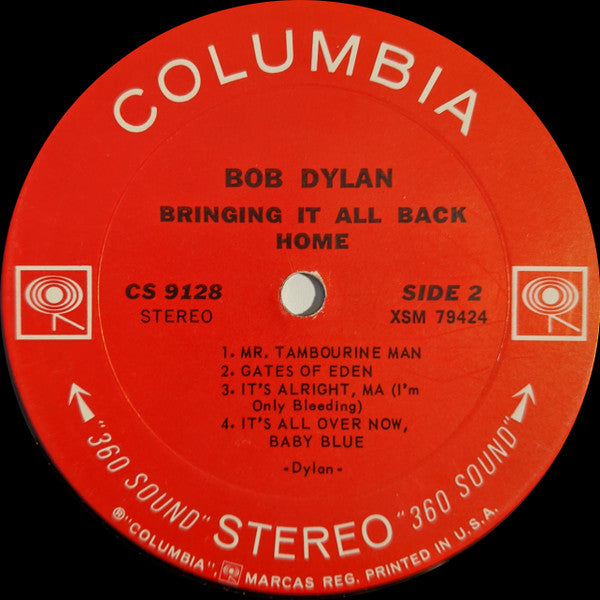 Bob Dylan : Bringing It All Back Home (LP, Album, RP, Pit)