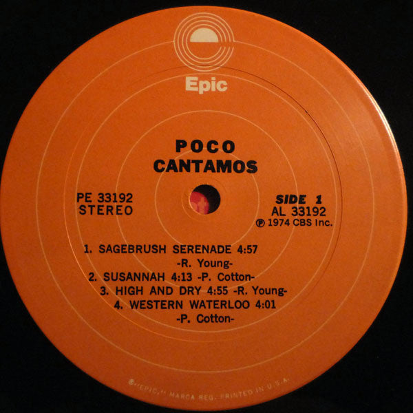 Poco (3) : Cantamos (LP, Album, San)