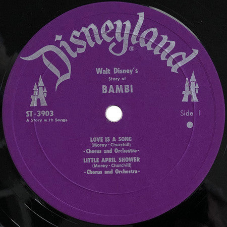 Unknown Artist : Walt Disney's Story And Songs From Bambi (LP)