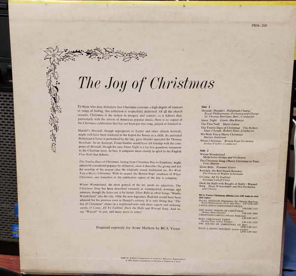 Various : The Joy Of Christmas (LP, Comp, S/Edition)